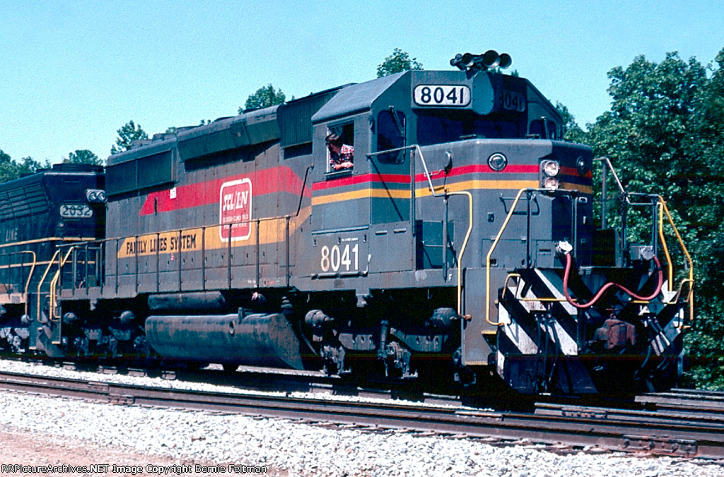 Seaboard System SD40-2 #8041, the lead unit of train #329, 